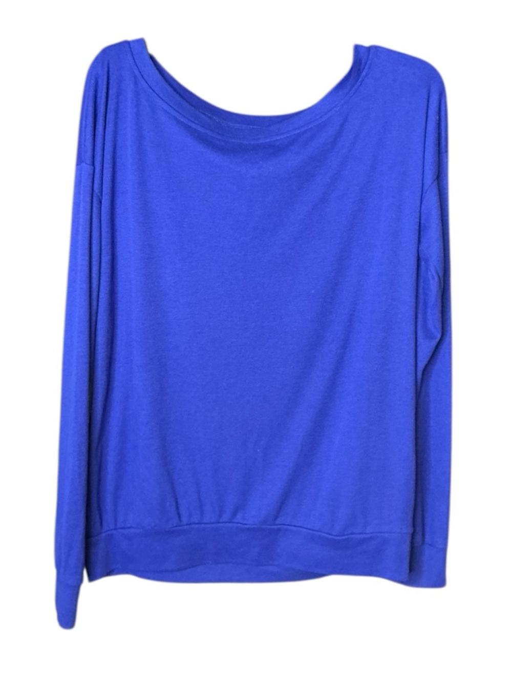 Amazon Women’s Off-the-Shoulder Sweater in Cobalt Blue